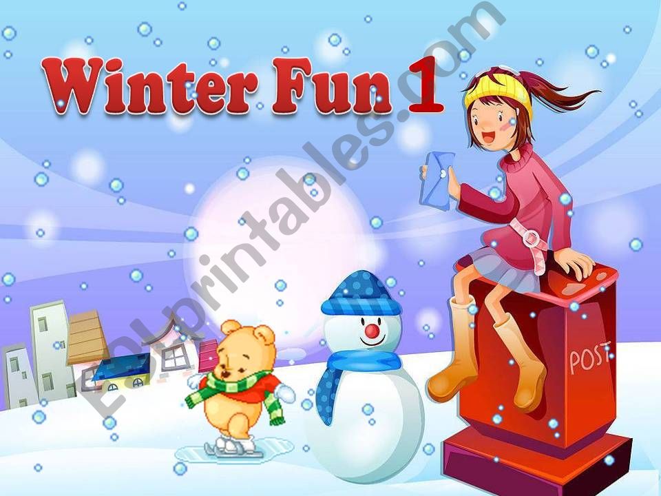 [DD]Winter Fun Set 1/2 powerpoint